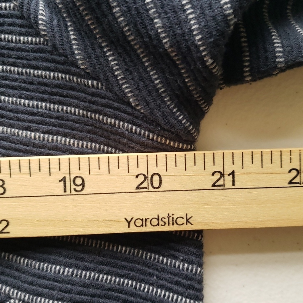 J. Jill Sheath Dress Large Navy Blue Stripe Pockets Work Office Career Corpcore - Picture 13 of 13